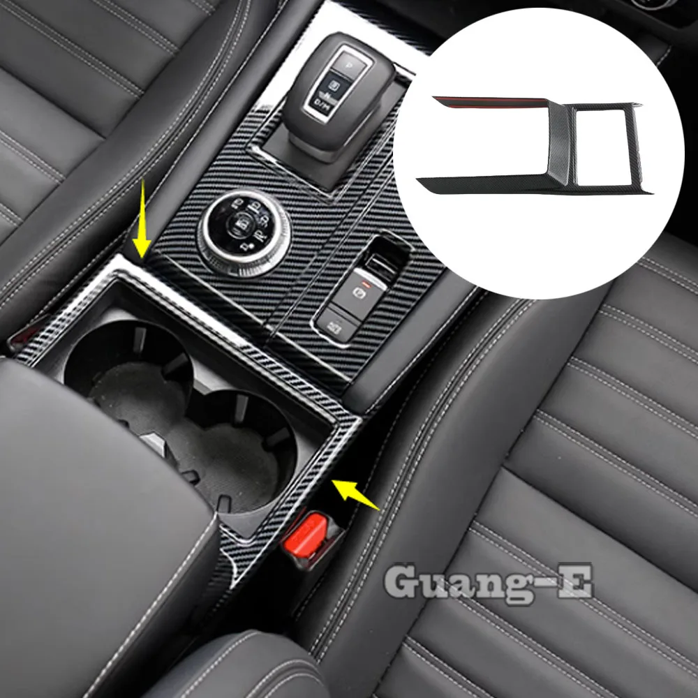 

Car Front Cup Holder Cover Trim Frame Auto Shift Knob Accessories Decoration Stickers for Mitsubishi Outlander 2022 2023 2024+