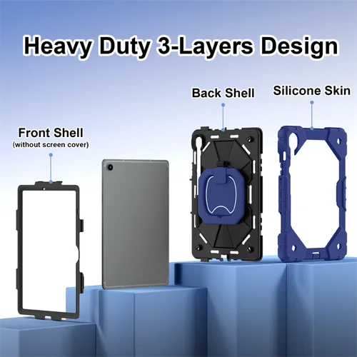 Imagen 2 del producto Para Samsung Galaxy Tab S10 Lite FE 10,9 pulgadas 2025 Funda resistente para tableta Galaxy Tab S9 11 ""FE 10,9"" Armor Funda Coque