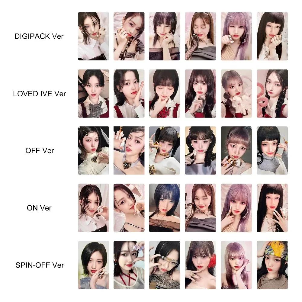 Kpop Decorative Photocard Lomo Card Set Double-sided Postcard for Fans Diary Scrapbooking