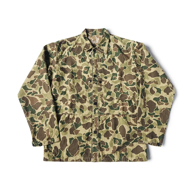 Rugged Bronson 1944 Pattern Duck Hunter Camo Jacket Vintage Men\'s Work Outerwear