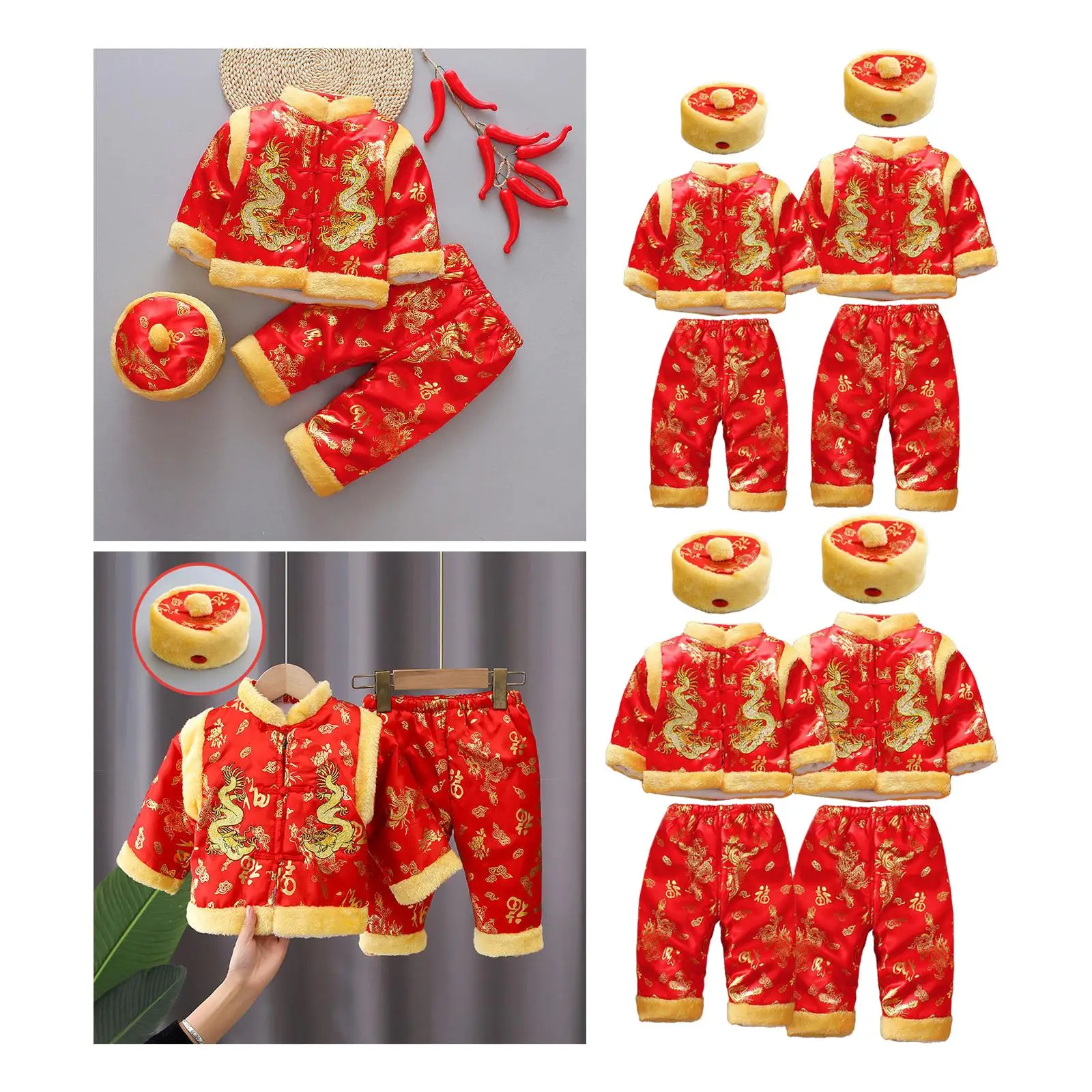 Jongen Meisje Tang Pak Babys 'Chinese Stijl Pakken Traditionele Pasgeboren Baby Bodysuit Voor Kerst Maan Festival Verjaardagsfeest