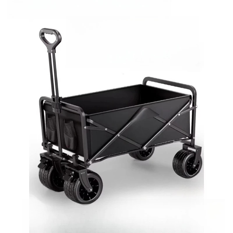 

Camper trolley camp small trailer, outdoor foldable camping express picnic truck can lie down