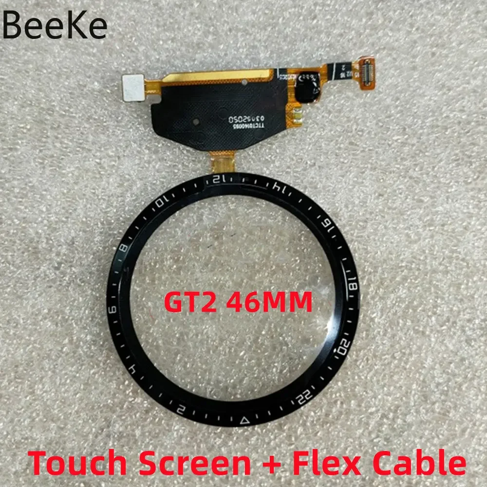 Front Screen Glass + OCA + Flex TP For Huawei Watch GT2 42/46MM Touch Digitizer Lens Outer LCD Display GT 2 Pantalla Replacement