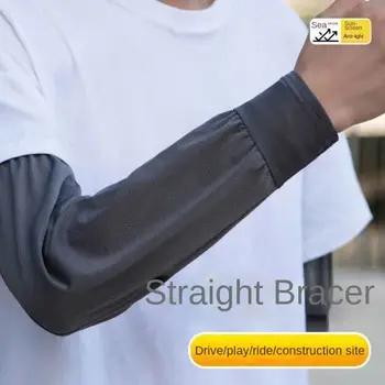 Wytrzymała ochrona przeciwsłoneczna przed słońcem z lodem luźna, odporna na odzież oddychająca praca na zewnątrz ocieplacze na ręce męskie rękawy naramienne lato