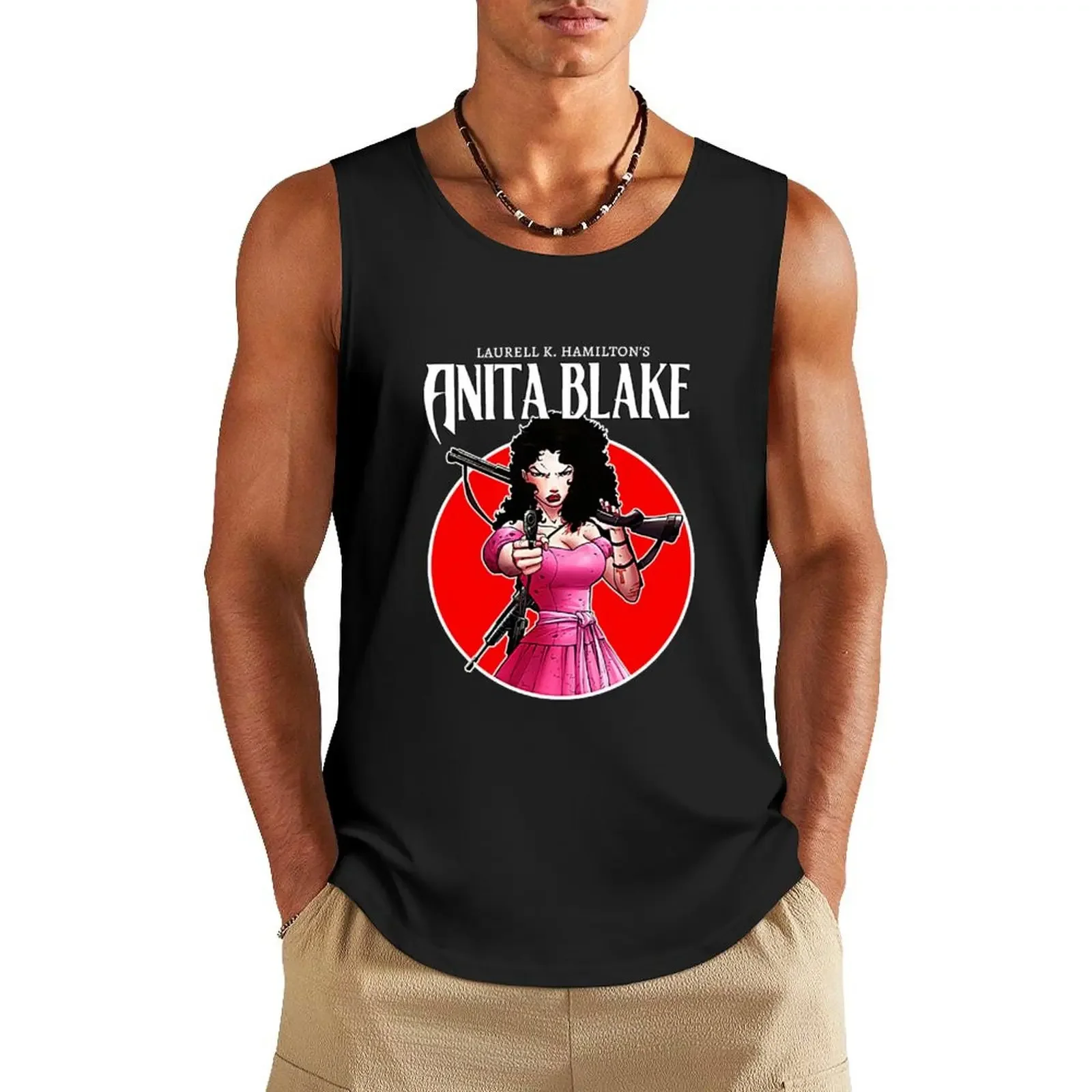 

Anita Blake Tank Top clothing men Men's gym clothing