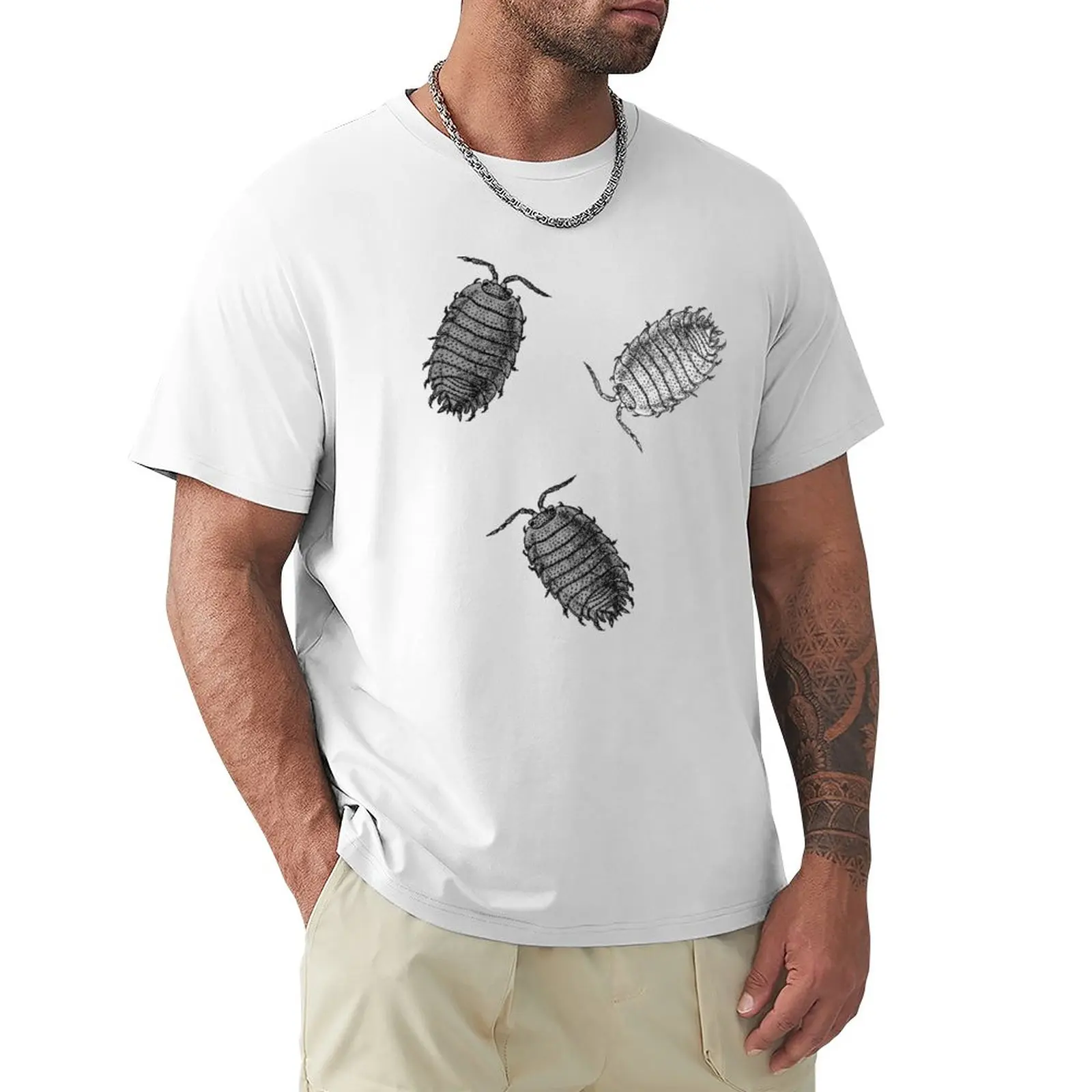 B&W Isopods T-Shirt tops graphics mens t shirts