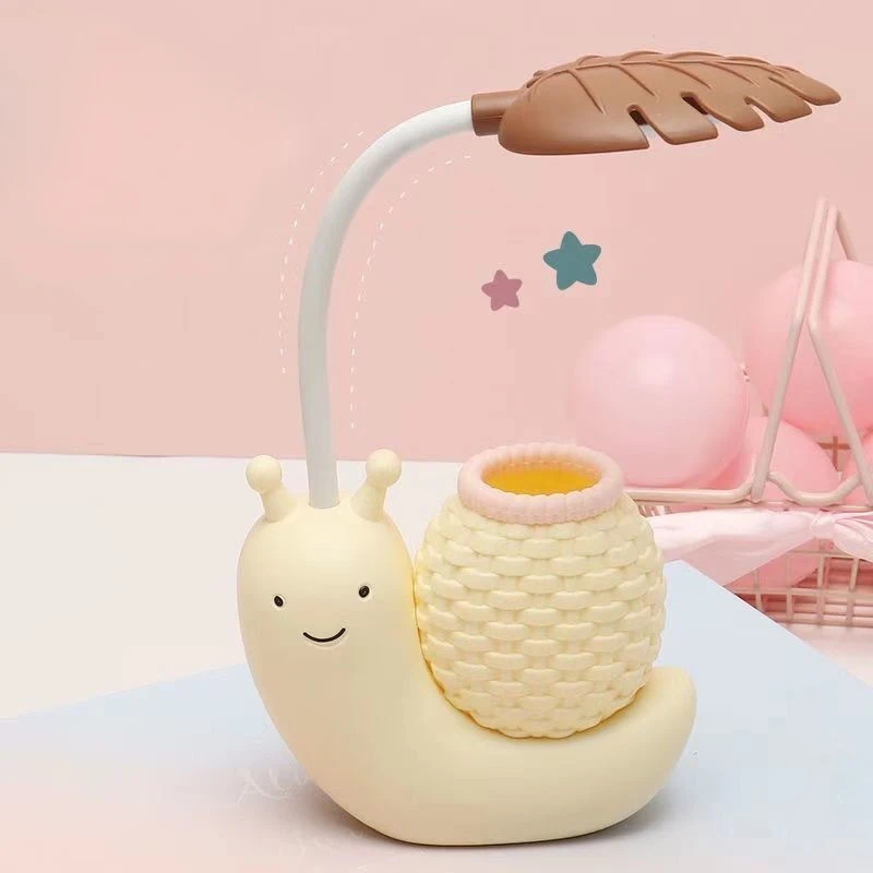 Cartoon LED Snail Desk Lamp Children Bedroom Night Light  Reading Study Birthday Christmas Gift Home Decorations Eye Protection