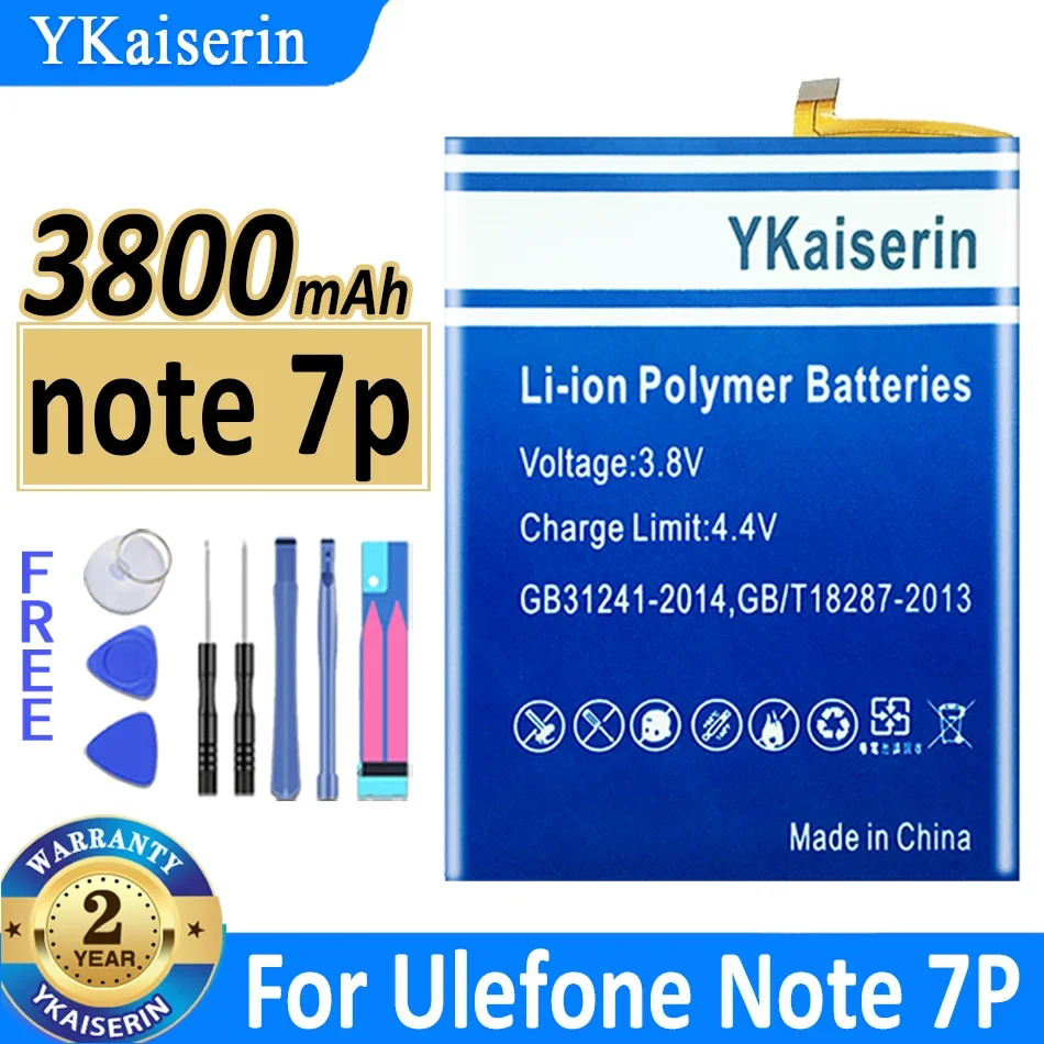 

Аккумулятор ykaisin Note 7p 3800 мач для Ulefone Note 7P Note7P мобильный телефон