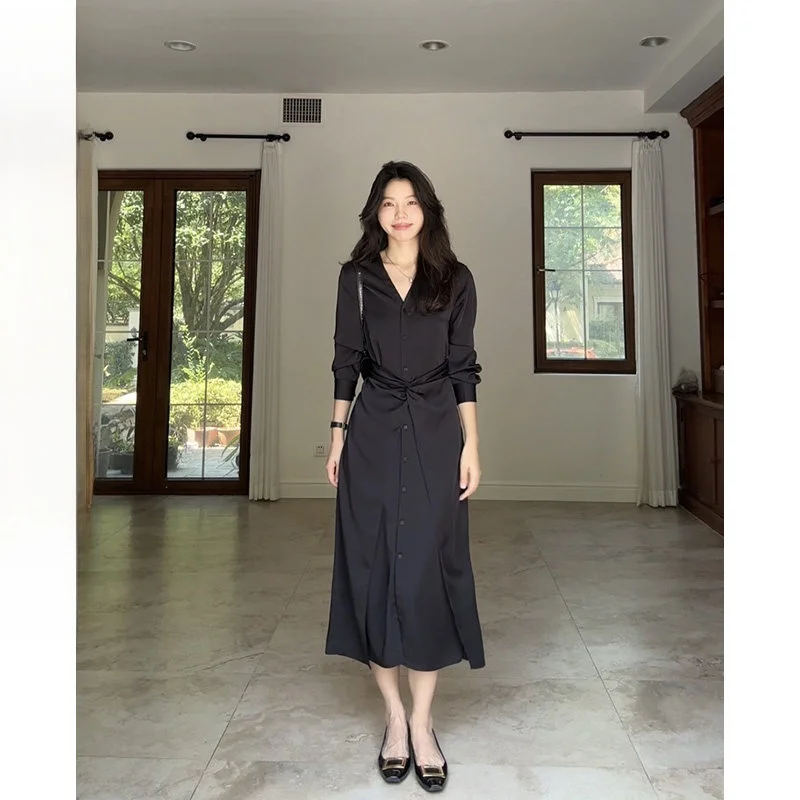 

G99 Шелковый атласный жилет с запахом для похудения Dr Женский костюм Верхняя одежда Faionable Casual Sle Осенняя коллекция