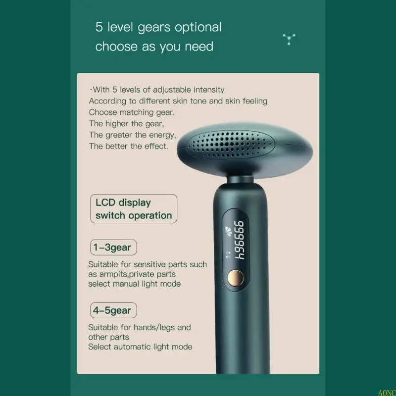 A0NC Практический инструмент для удаления волос IPL идеально подходит для нежного и эффективного восстановления волос