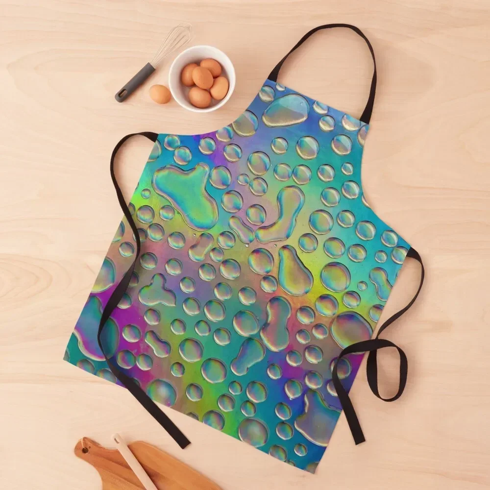 

Neon Drips Apron Kitchen Items For Home christmas kitchen Waterproof Home Supplies Apron