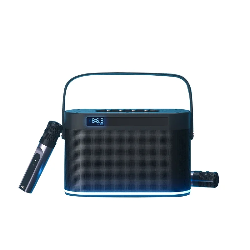 

W380JYB Portable karaoke speaker with Bluetooth function can be plugged into a USB TF card and has audio input and output ports