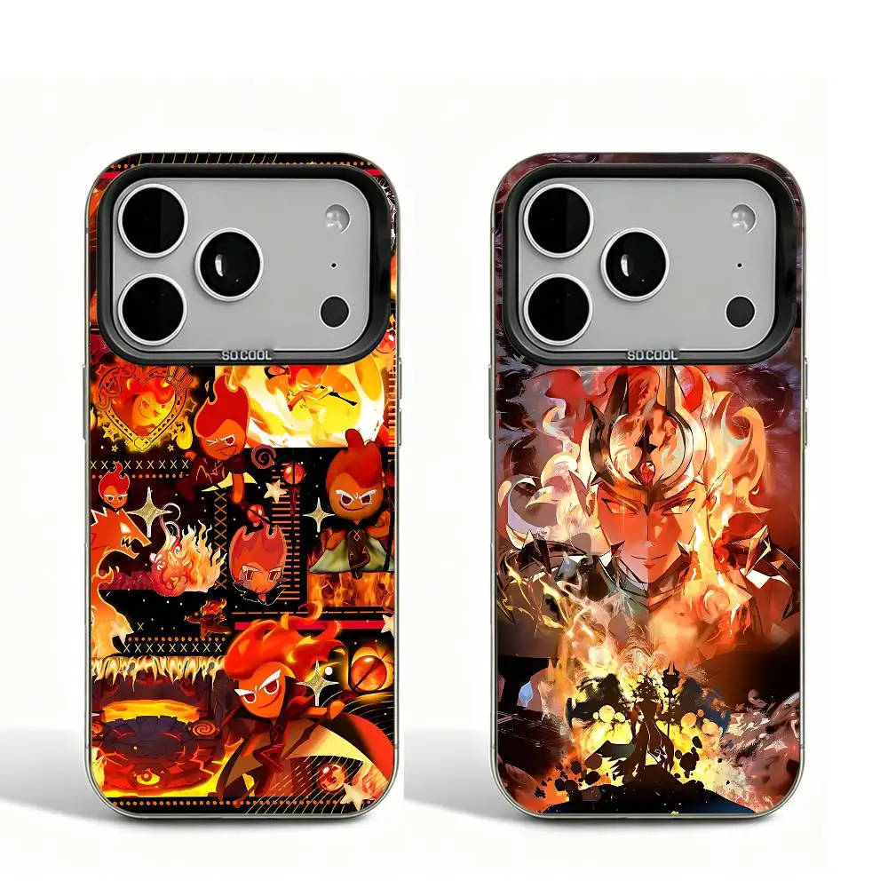 

Fire S-Spirit C-CookieS Black Matte Case For iPhone 16 15 17 14 11 12 13 Pro Max So Cool Lens Bumper Printed Cover