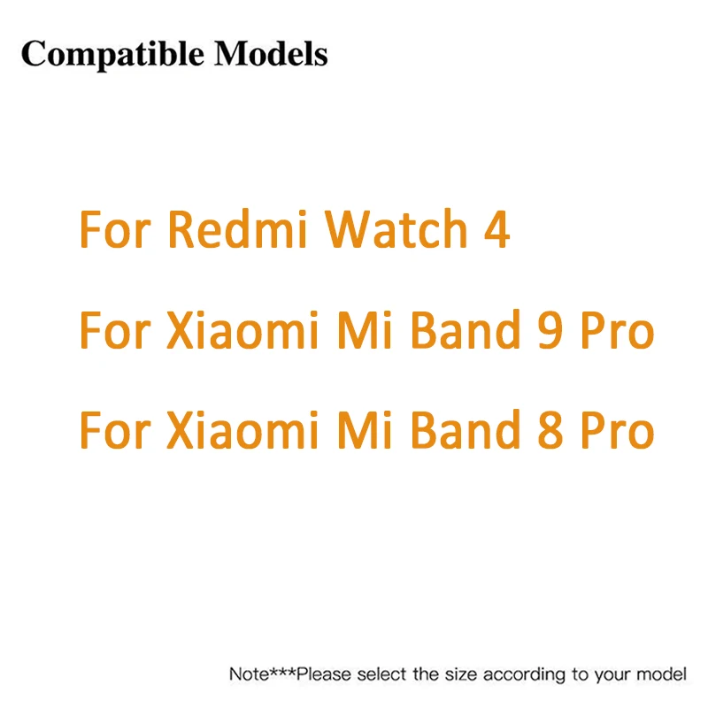 Metal Strap for Redmi Watch 4 Stainless Steel Watchband for Xiaomi Mi Band 9 Pro Bracelet for xiaomi band 8pro Wristband Correas