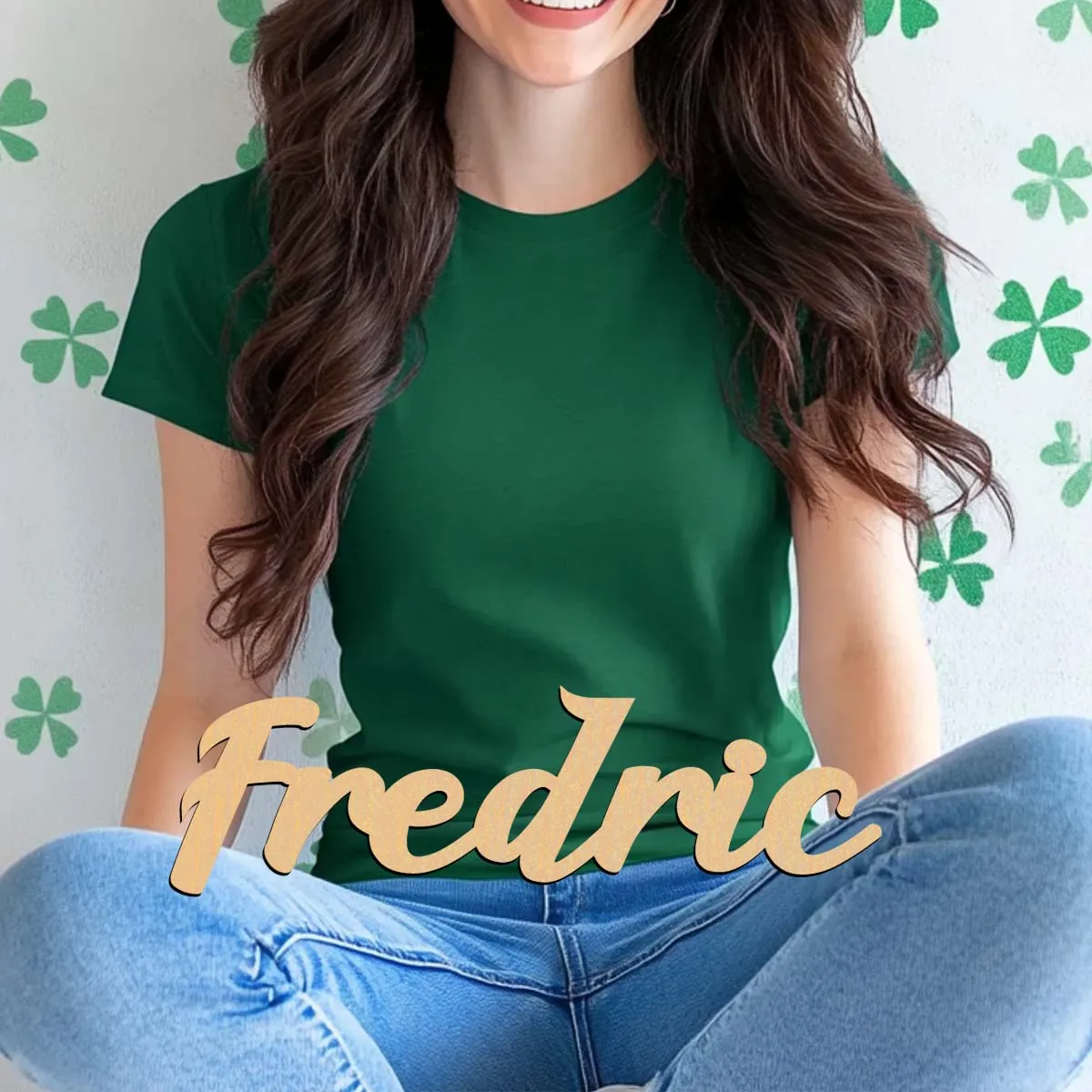 1pc NEW Fredric example Custom Text Wooden Sign Wooden Plaque Wood Material Vertical Orientation Door Hanging Decor