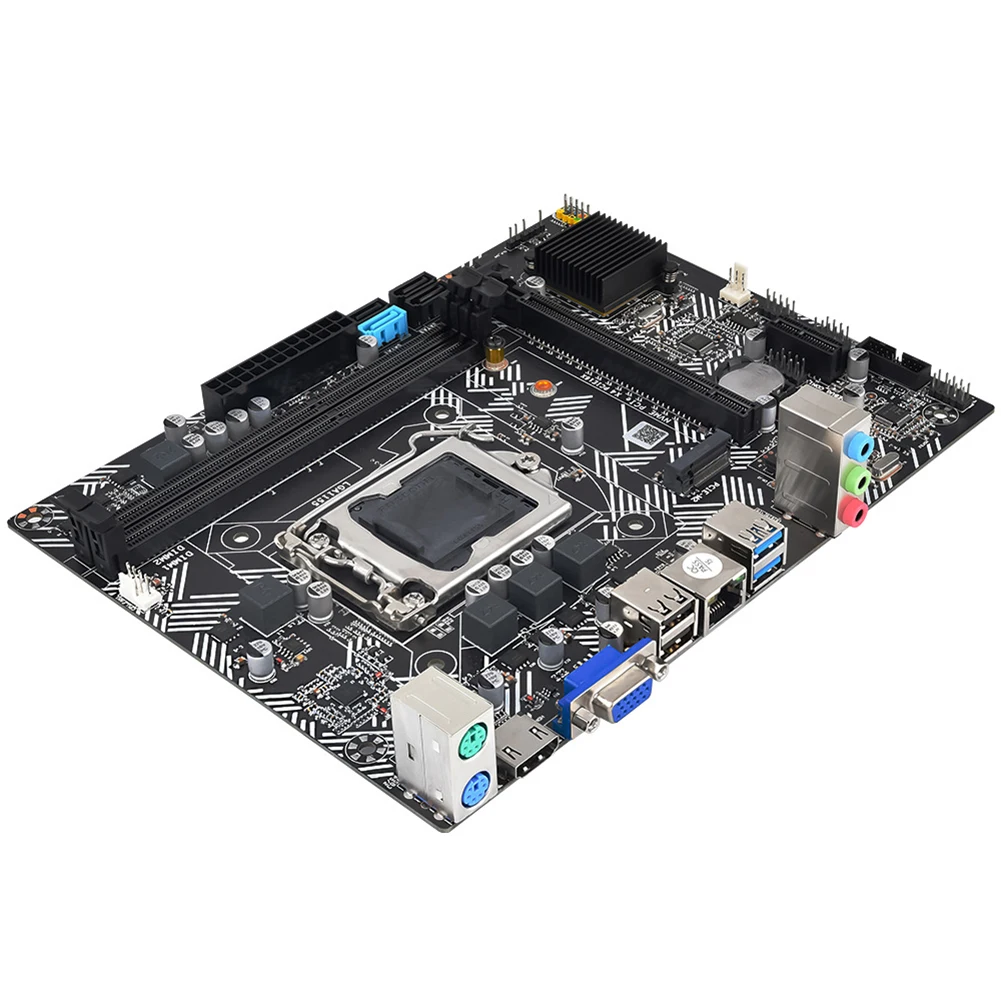 

LGA-1155CPU Motherboard Set PCI Express 16X B75M-VH PC Motherboard USB3.0 SATA3.0 DDR3*2 Memory 4 Pin