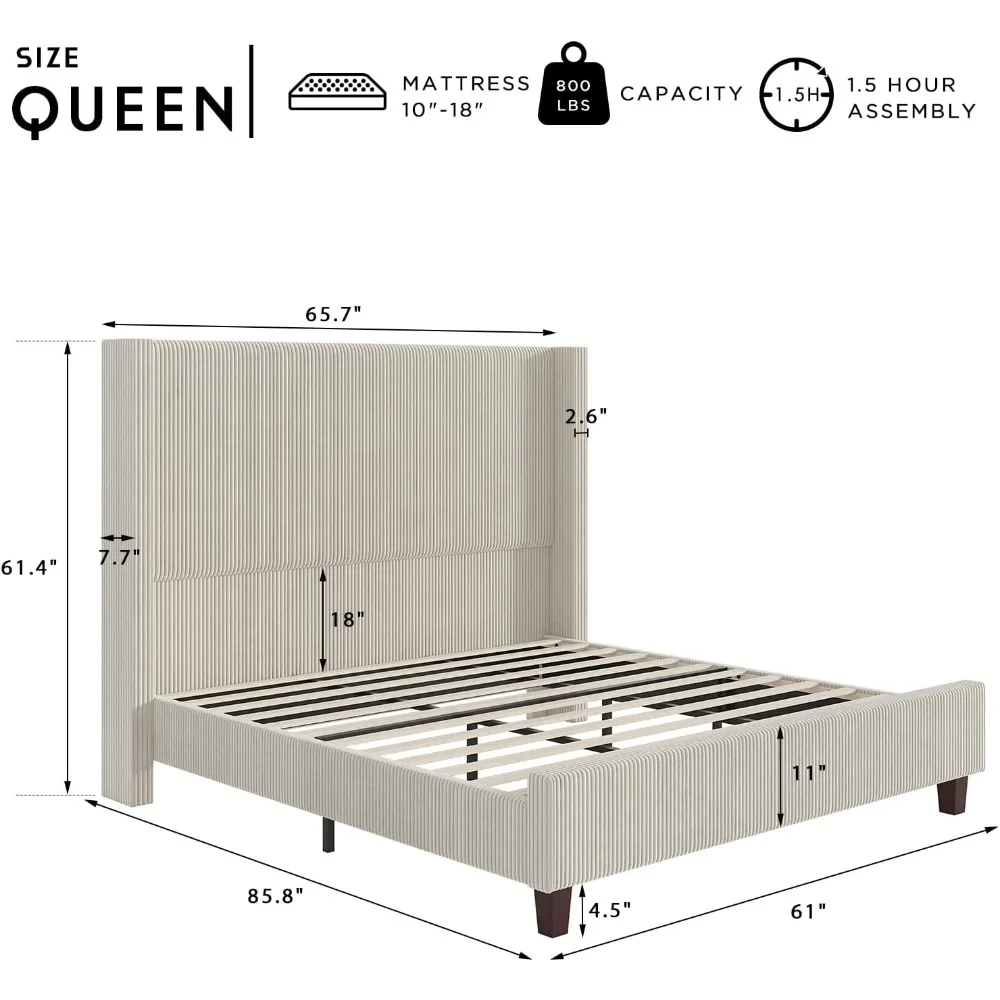 Queen Size Bed Frame 61