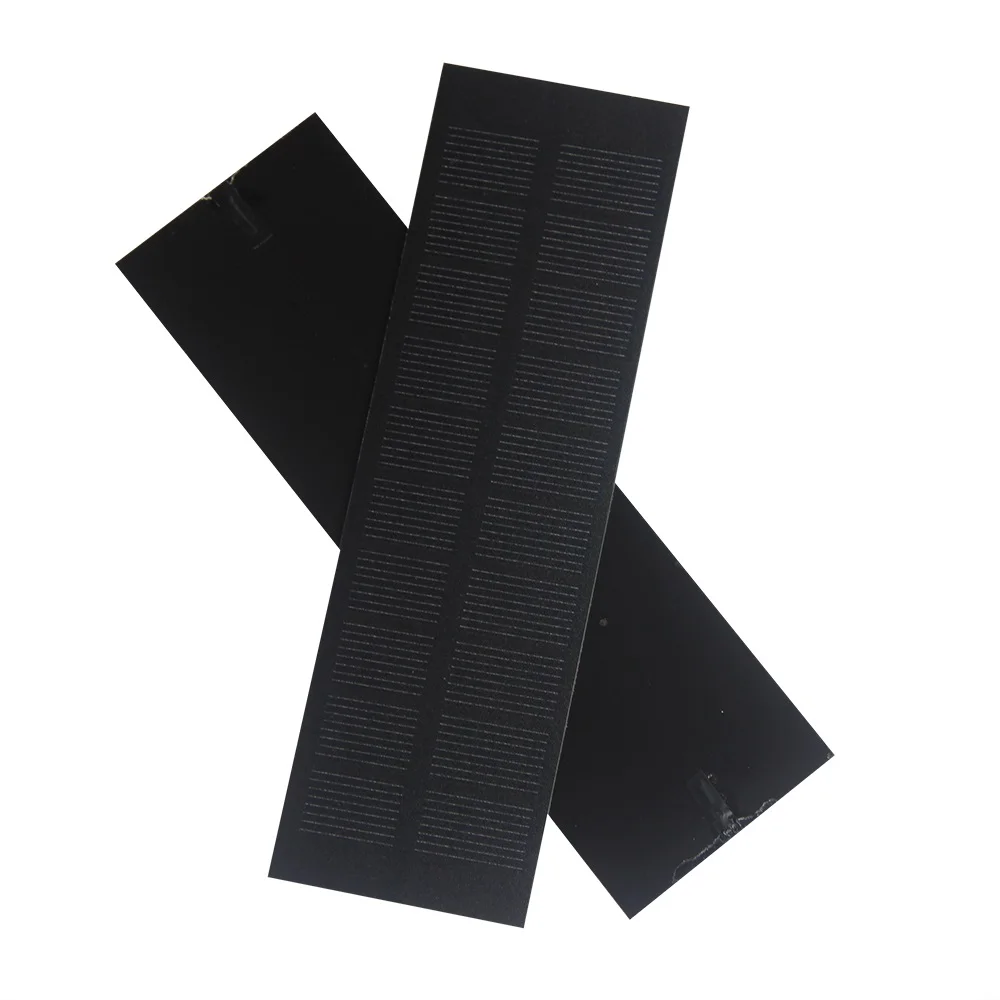 1 Вт 5 В 200 мА солнечная панель DIY солнечное зарядное устройство 3,7 В-5 В аккумуляторная система свет 148x45 мм 10 шт./лот