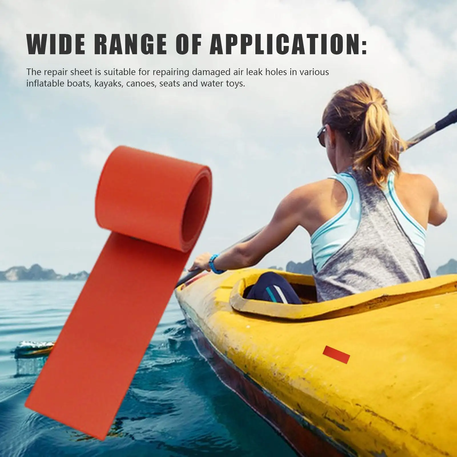 

5cm 10m/Roll Inflatable boats PVC Repair Patch Kayak Special Damaged Leaking Hole PVC Repair Patch Waterproof Patch Tool