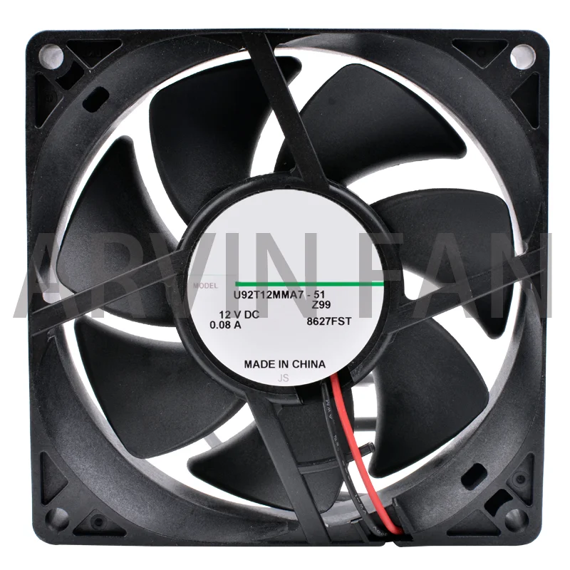 Brand New Original U92T12MMA7-51 9cm 92mm Fan 9225 DC 12V 0.08A Computer Chassis CPU Quiet Cooling Fan Cooler