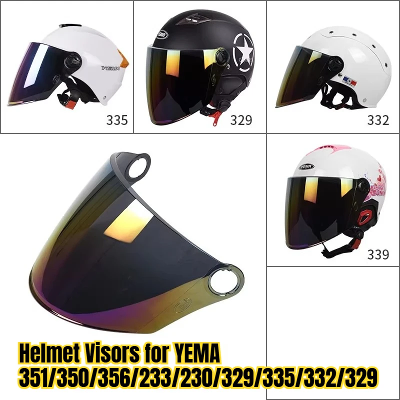 YEMA Helmet Visors 329/331/332/335/336/337/339 Original Helmet Lenses of Various Model Capacete De Moto Accesorios Para Moto