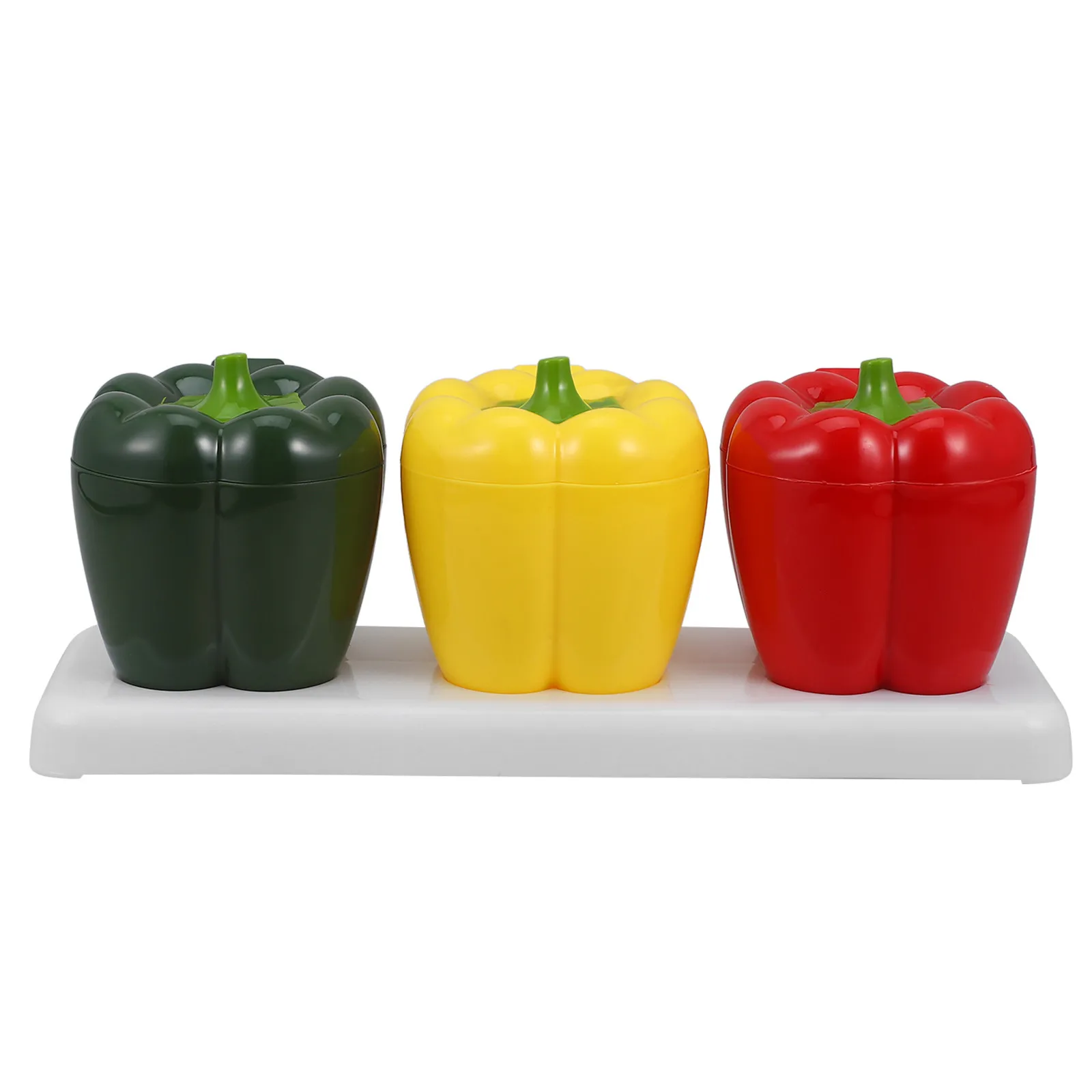 1Set ABS Kitchen Seasoning Jar Stable Bottom Easy Clean Multipurpose Condiment Pots Sugar Salt Storage Spice Jars