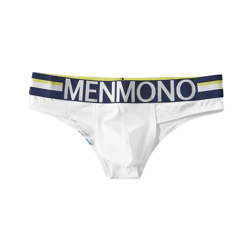Men's Sexy Brief Cotton Breathable Comfortable Hip Lift Underwear Male Low-rise U Convex Pouch Underpants Student Sports Panties