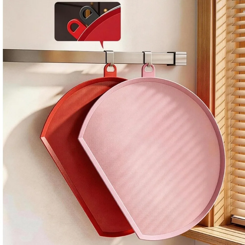 Mold-proof TPU Cutting Board Double Sided TPU Semi-Circular Cutting Board Non-Slip Food Safe Kitchen Chopping Block