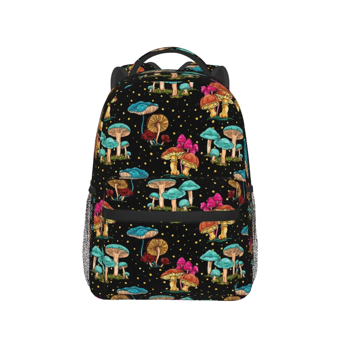 

Colorful Magical Mushrooms Backpack Hot Sale Daypack Large Capacity Boys Girls BookBag School Bag Shoulder Bags for Men Women