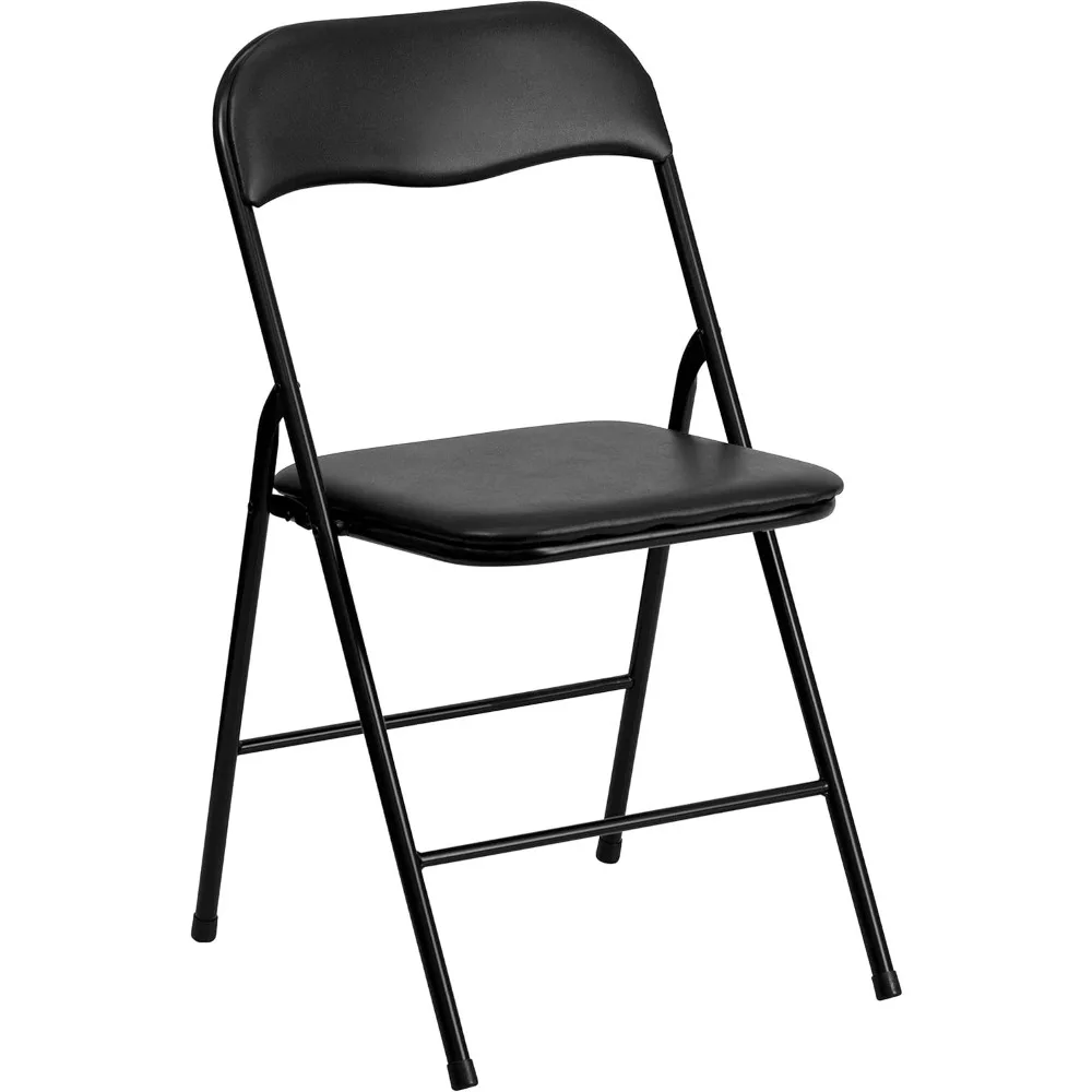 Folding Card Table and Chairs Set for 4, Portable Square Table with Padded Seats, Multipurpose Folding Furniture for Outdoor and