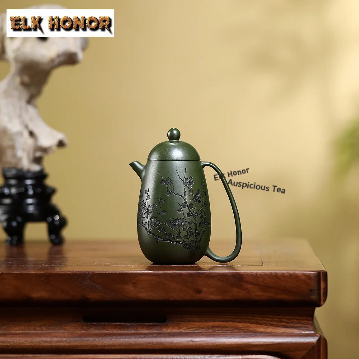 150ml Elegant Yixing Purple Clay Teapots Famous Artists Handmade High Dragon Egg Pot Raw Ore Green Mud Kettle Zisha Tea Set Gift