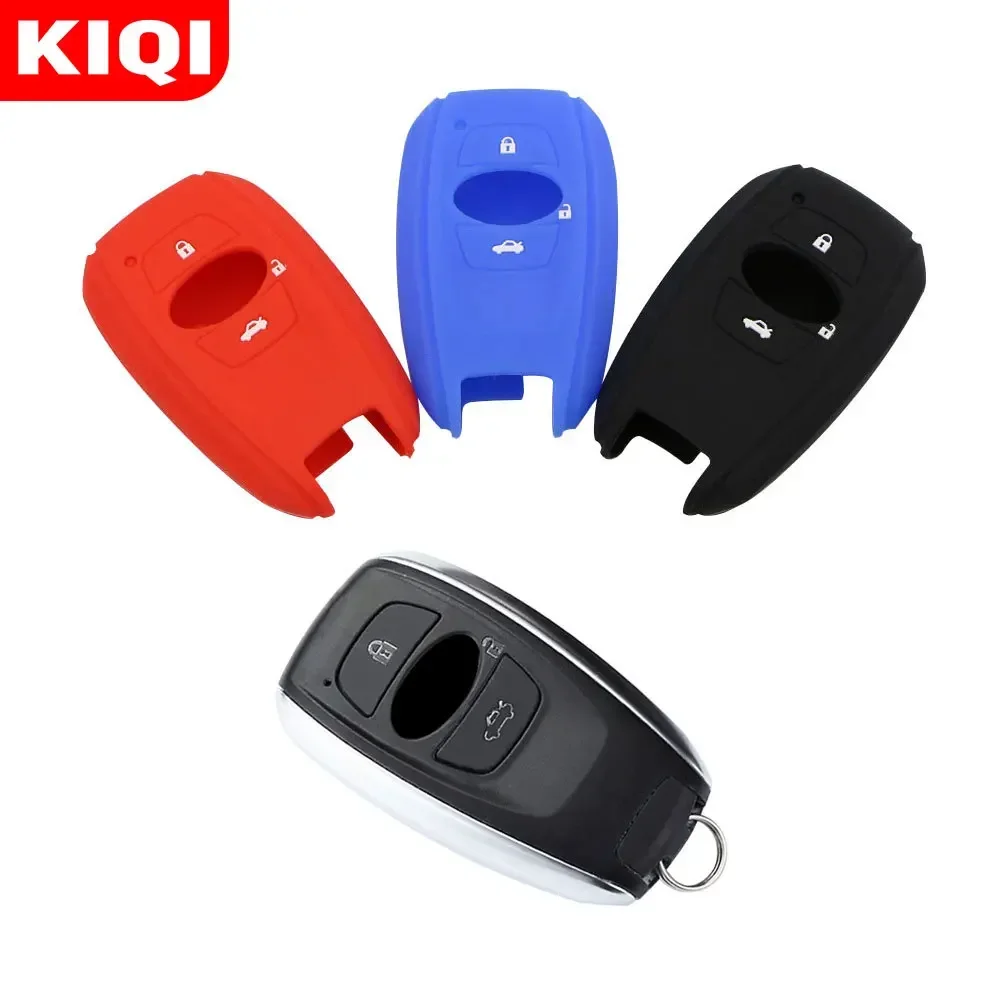 Silicone Car Key Fob Case Cover Skin for Subaru Legacy Impreza Forester Xv Trezia BRZ Wrx Levorg Outback Keyless Entry Protector