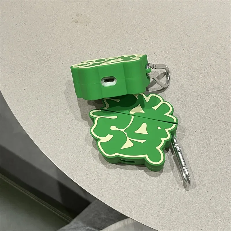 Mahjong Case for AirPods 4 Airpod 1 2 3 Pro Pro2 Bluetooth Earbuds Charging Box Protective Earphone Case Cover