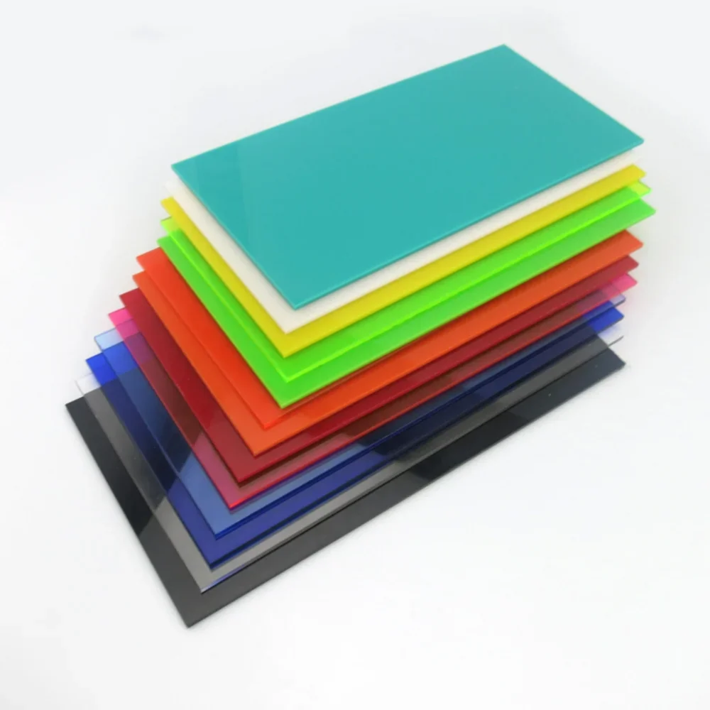 19 colori 10*20cm 2.3mm spessore lastra acrilica opaca trasparente foglio di Perspex bordo di plastica modello fai da te Drop Shipping