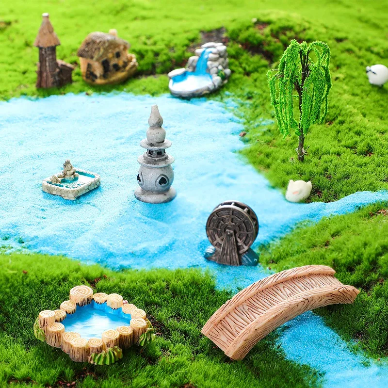 Barbecue miniature pour maison de poupée, four extérieur rond 1:12 accessoire de cuisson