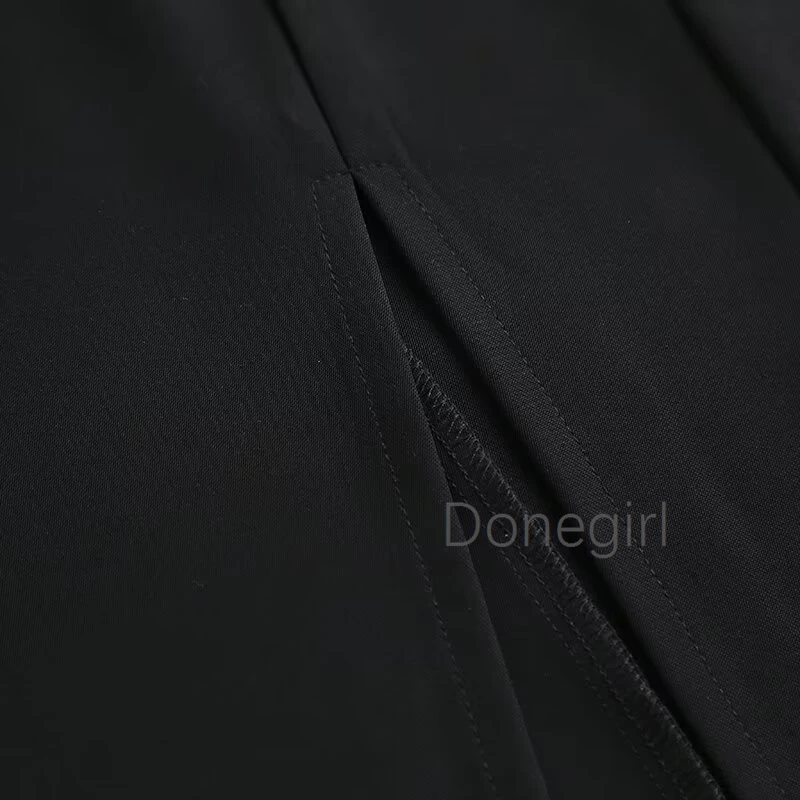 Donegirl-فستان نسائي بدون أكمام برقبة مستديرة ، تصميم بسيط ، أنيق ، أسود ، أنيق ، موضة جديدة ، الصيف ، ،