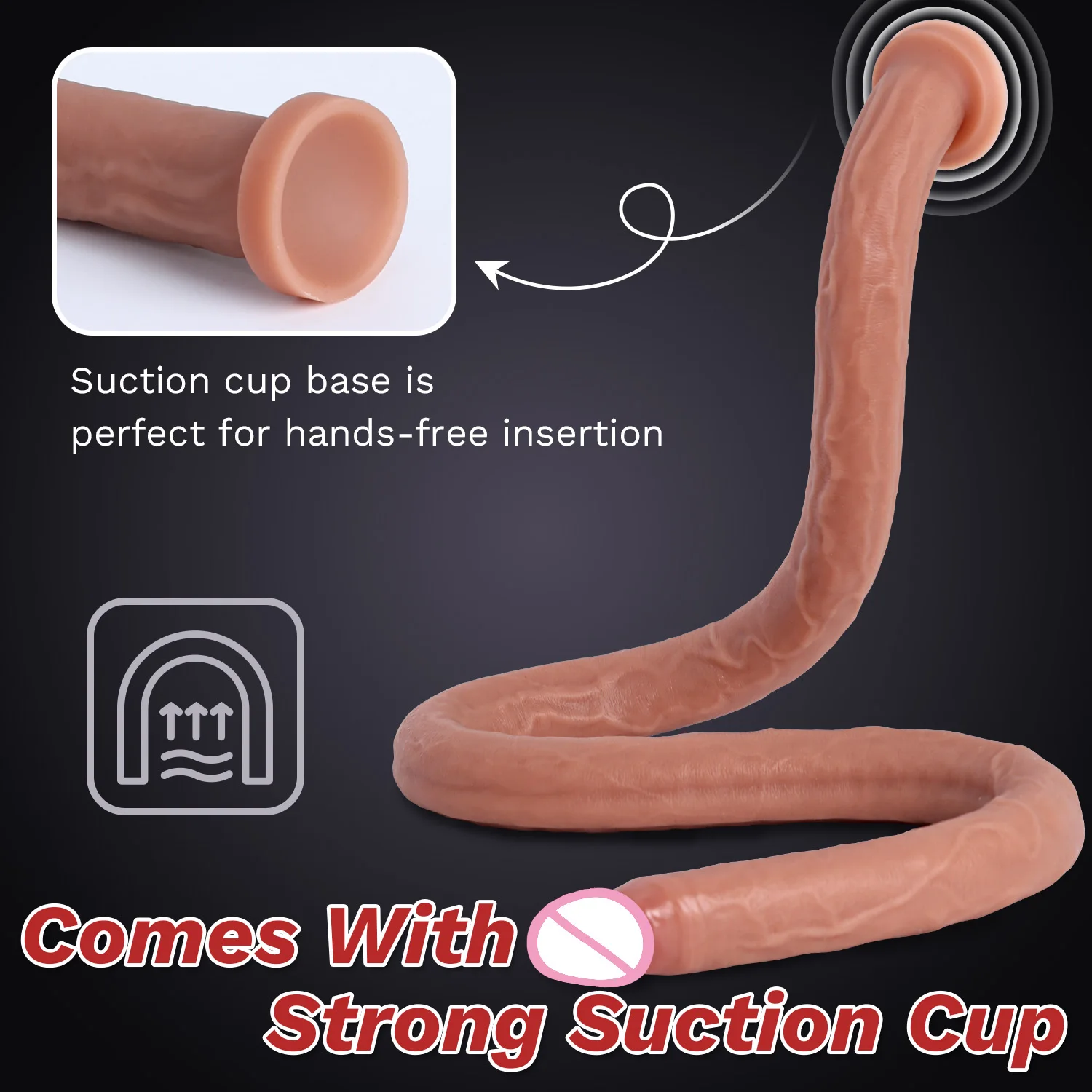 Dildo Sex Toys for Women Wearable Strapon Dildo Realistic Silicone Anal Plug Soft Penis with Suction Cup Adult Masturbator 18+ view 4