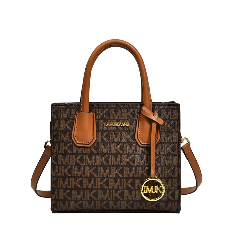 Tas Kotak Vintage 2025, Tas Selempang Mewah untuk Wanita, Tas Jinjing Klasik, Tas Minimalis untuk Siang dan Malam, Bertekstur