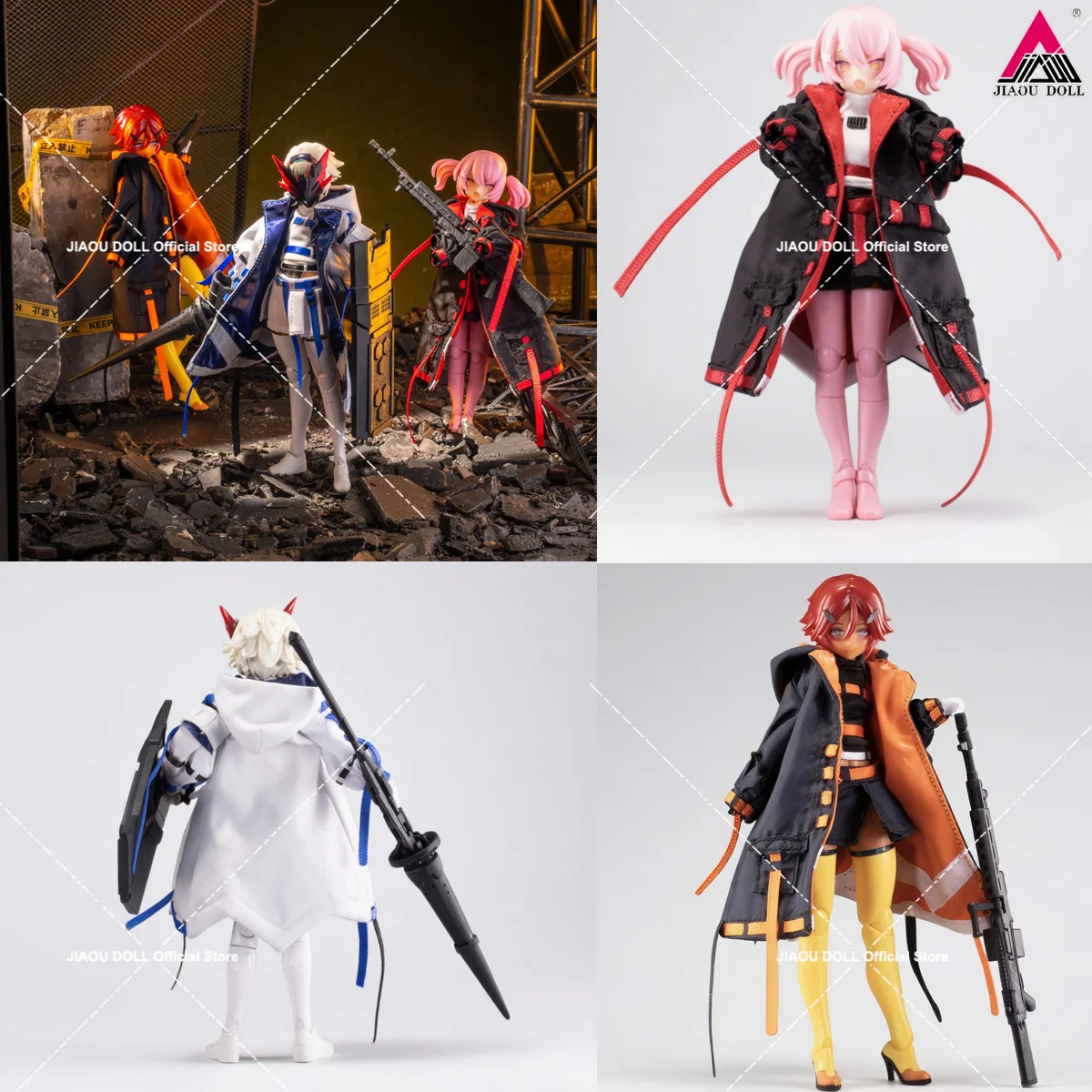 1/12 Schaal Knappe Losse Vrije tijd Capuchon Korte Rok Enkellaars Accessoires Set Model Fit 6 inch Action Figure Body Poppen