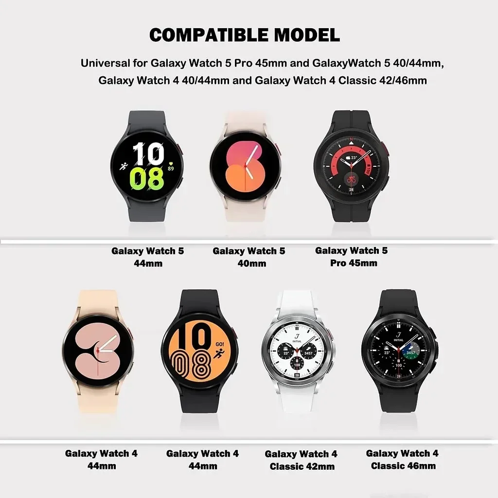 Case+Strap For Samsung Galaxy Watch 6/5/4/4 Classic 44mm 40 46 42mm No Gaps Metal Bracelet Milanese Loop Galaxy Watch 5 Pro Band