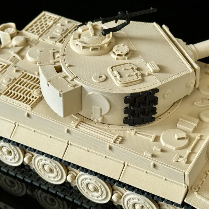 War Armor Model WW II Tiger E‑type 3D Printing Assembly Toy DIY Hand‑Assemble Simulation Tank Vehicle Desktop Display Toy Model view 4