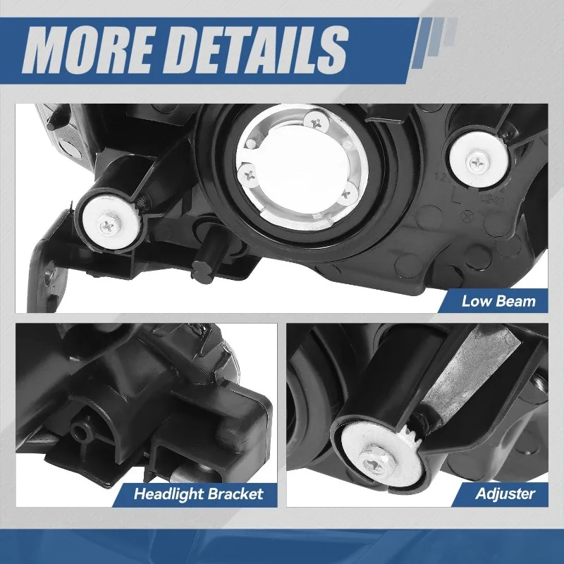 Conjunto de faróis LED DRL de dinastia automática compatível com 03-07 Accord 7a geração UC1