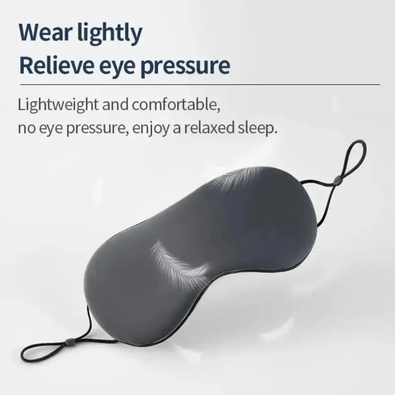 2026 NEW 1PC Breathable Ice Silk Eye Mask Adjustable Warm Cool Dual Use Light Blocking Sleep Mask Comfort For Travel Nap Bedroom view 4
