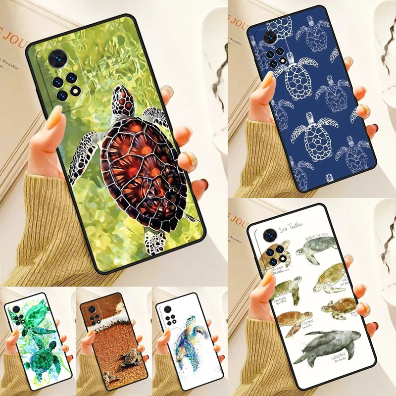 Turtles crawl into the sea Case For Samsung Galaxy S24 Plus S23 S20 S21FE Lite S22 Ultra Note 20 S8 S9 S10 Phone Coque