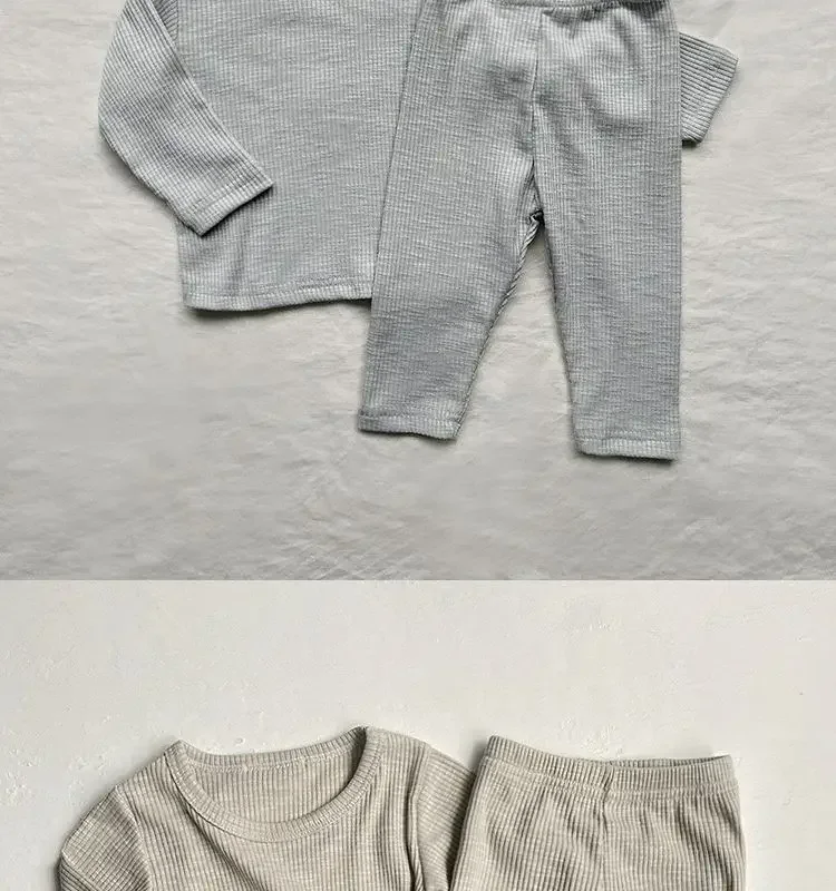 Herbst Winter Brach Thermo-unterwäsche Anzug Baby Kleidung Sets Jungen Mädchen Pyjama Sets Baby Warme Nachtwäsche Kinder Kleidung – Detail 13