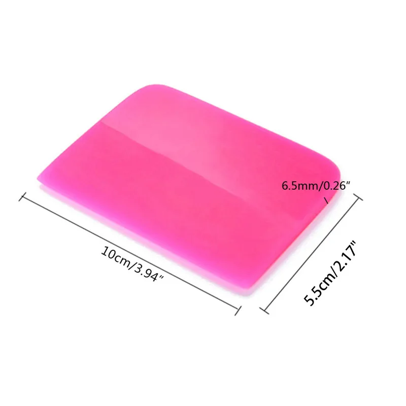 10*5.5cm Pink Scraper Soft Rubber Squeegee Tint Tool Glass Water Wiper Car Styling Sticker Accessories Window Film Card Squeegee