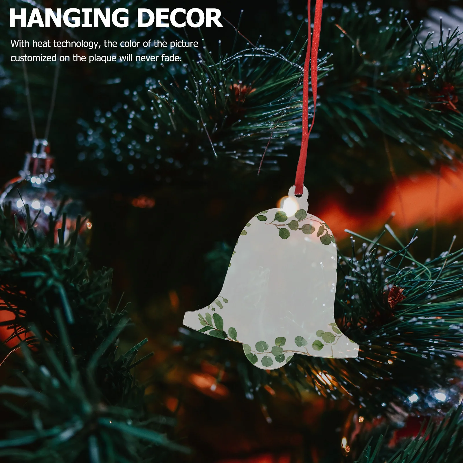 

Decoration Christmas Tree Pendant Decorations Diy Acrylic Heat Transfer Blank Pendants