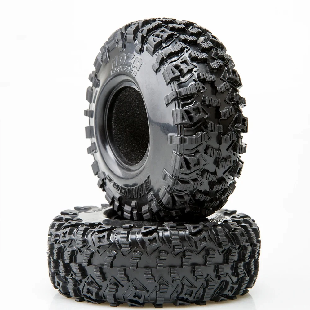 RhinoRC MOZA 1.9" Pro Class Tires Narrow Design Aggressive Traction All-Terrain RC Crawling 2Pcs