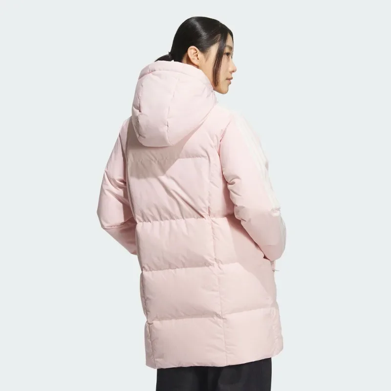 Adidas Adi Women's Sports Training Thermal Hooded Medium and Long Down Jacket KC2484