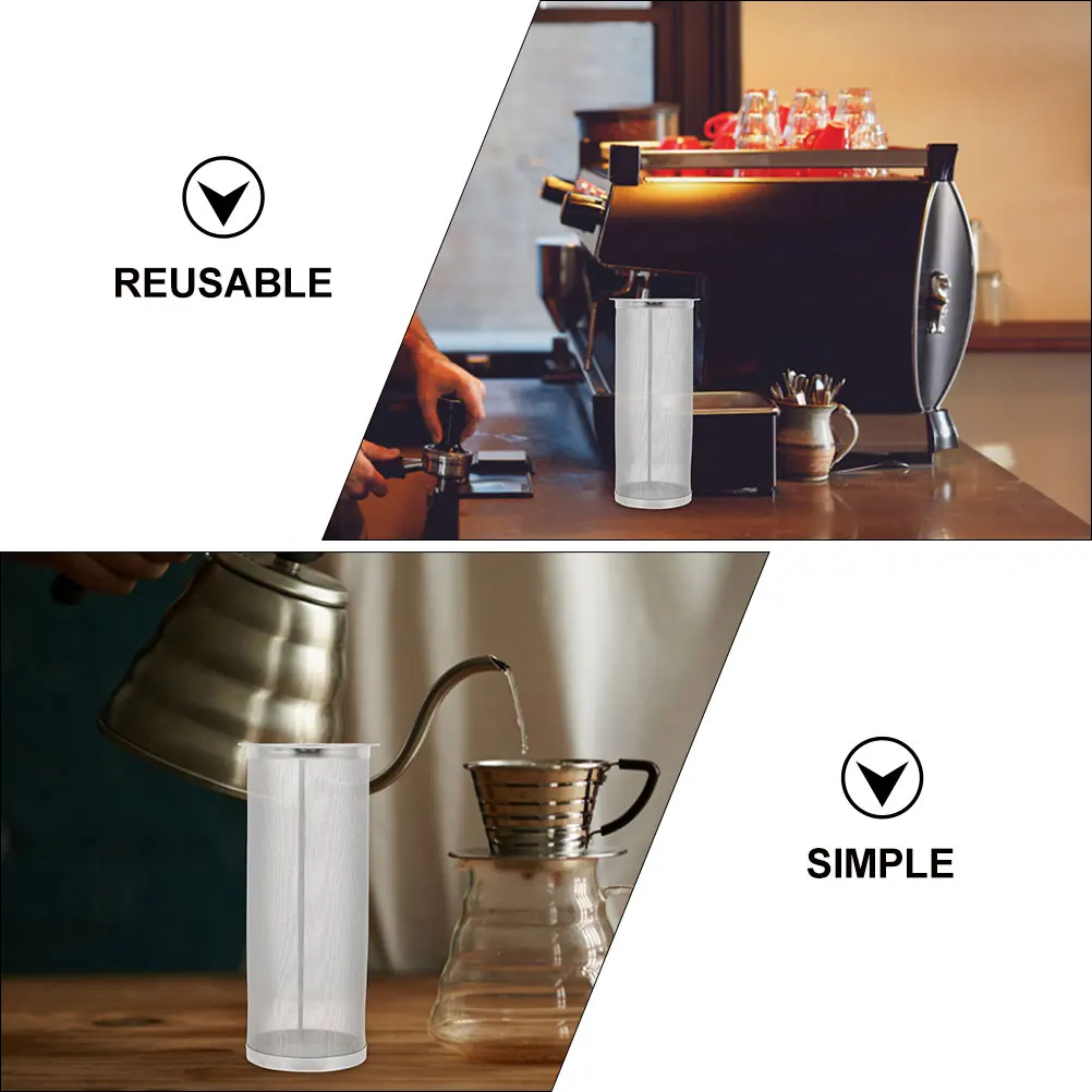 

Stainless Steel Coffee Filter Cup Reusable Fine Mesh Filter Multifunctional Tea Infuser Coffee Strainer for Loose Leaf Tea